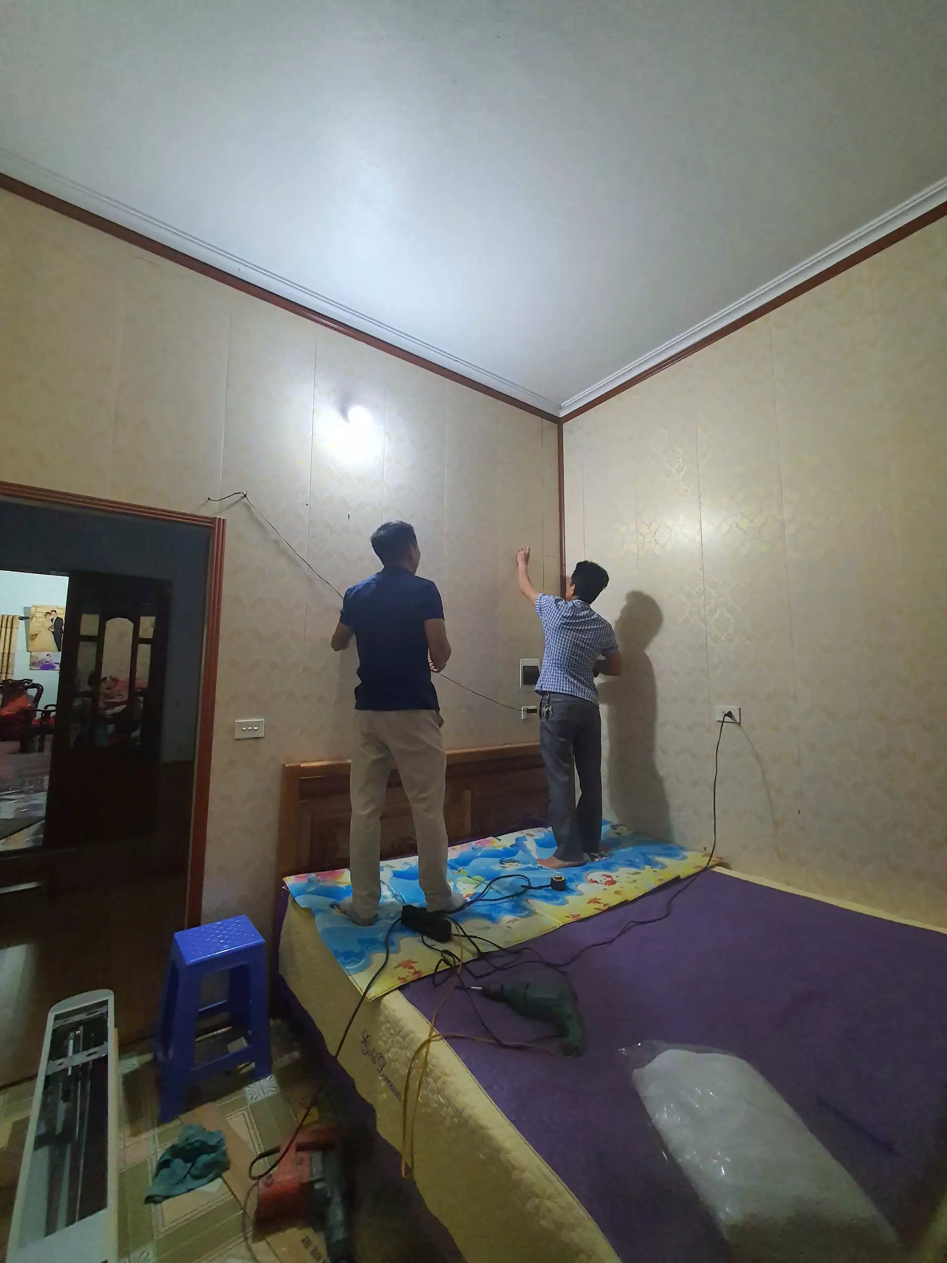 lắp màn hộp chị Hải Ba  Thái Thụy Thái Bình