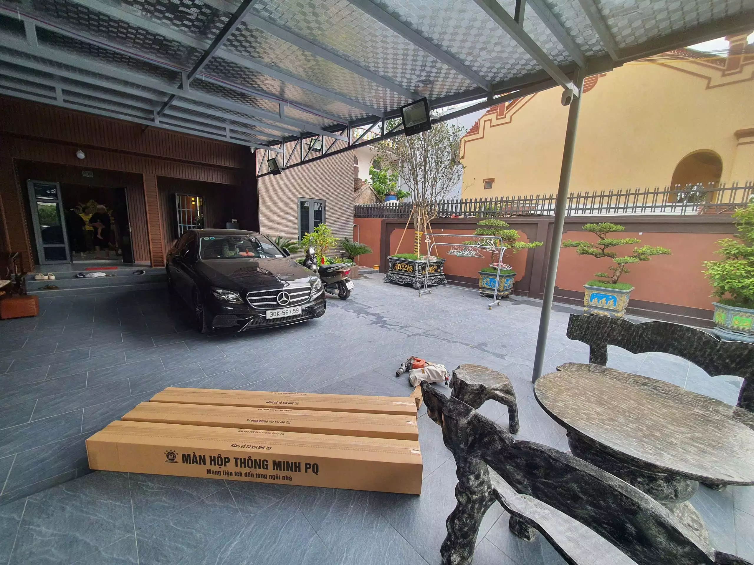 Lắp màn hộp tại nhà cho chị Trang Tiền Hải Thái Bình